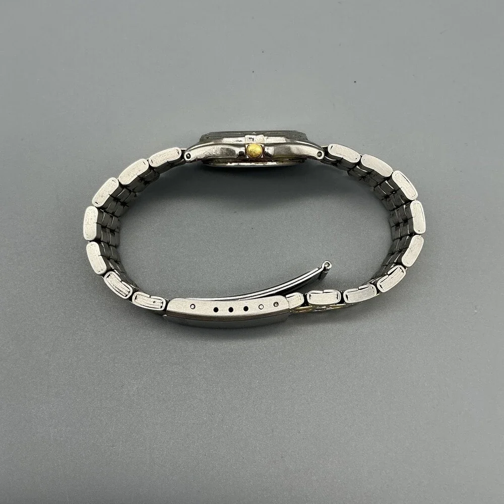 Pulsar Womens Watch 24mm Two-Tone Stainless V501-X355 New Battery 6.25